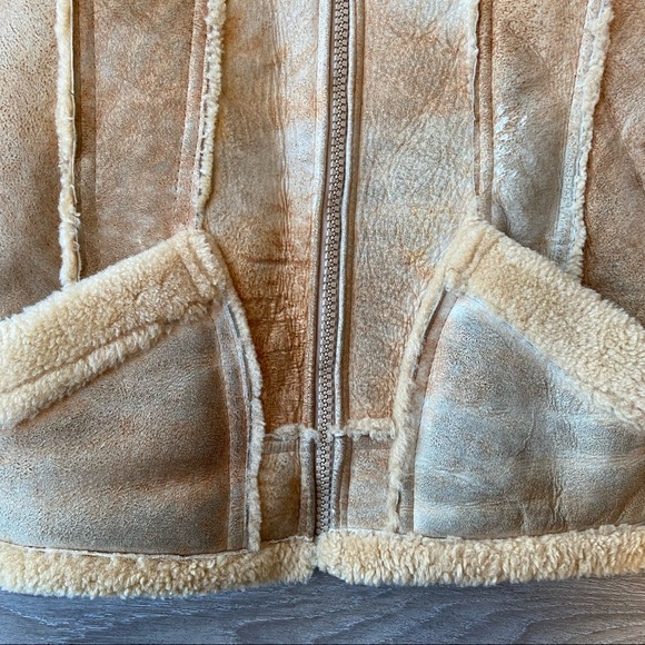 Vintage Leather Attic Shearling Sheepskin Jacket - Picture 7 of 16